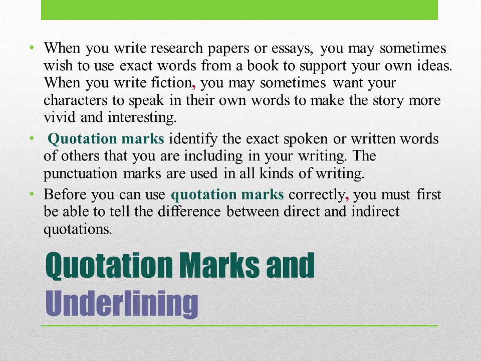 Essay italics quotation marks